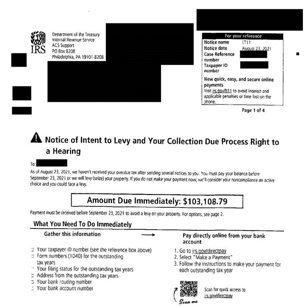 How to know if you have received a fake IRS collection letter - IRS Tax  Attorney Howard Levy