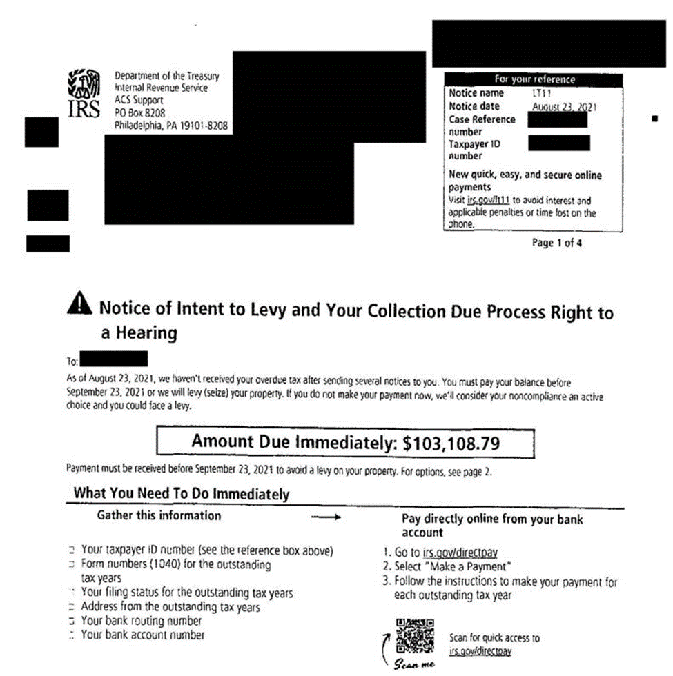 How To Know If You Have Received A Fake IRS Collection Letter IRS Tax   Image 2 